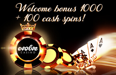 Welcome bonus 1000€ + 100 cash spins!